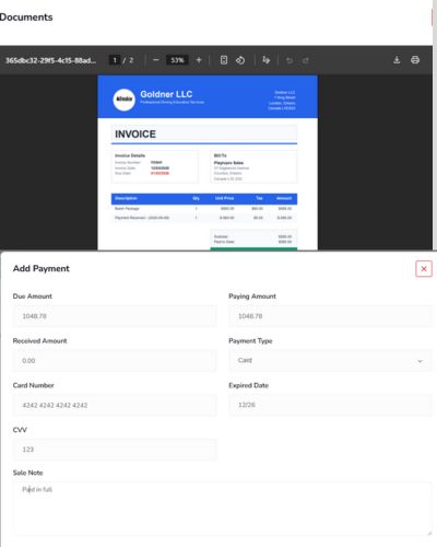 Payments & Invoicing
